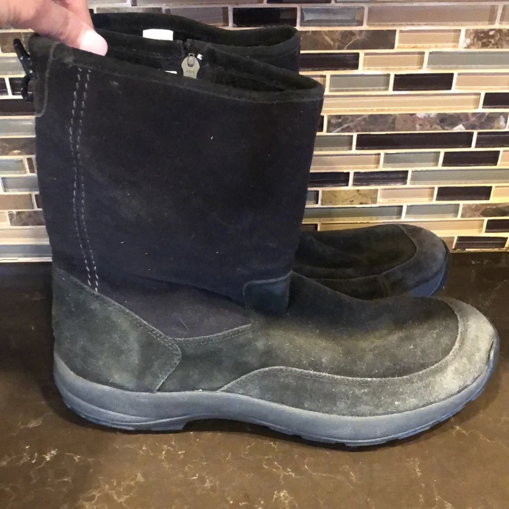 LL Bean suede fleece‎ lined mens winter boots size 10.5
